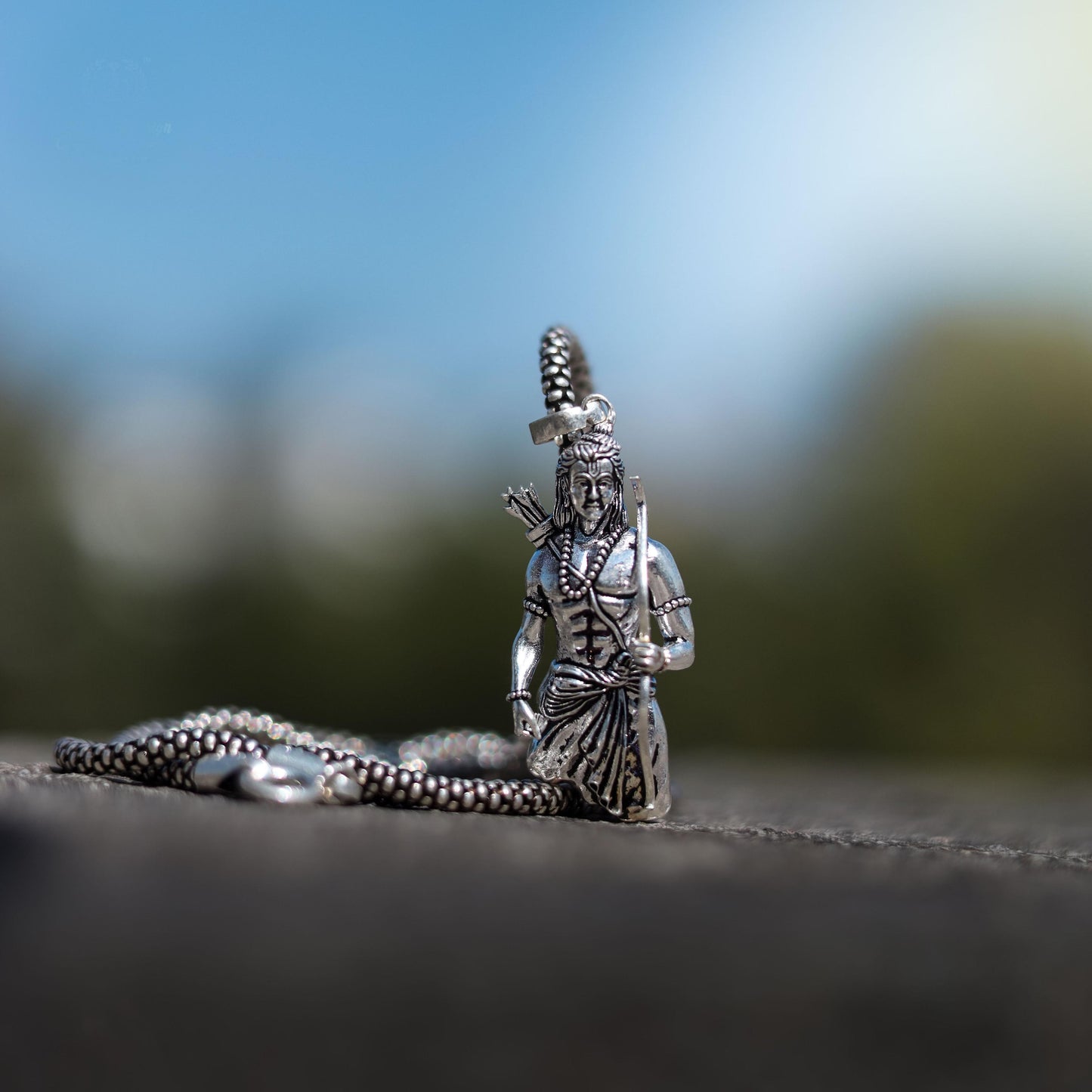 Shri Ram with Dhanush - Pendant and Chain